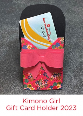 kimono card holder